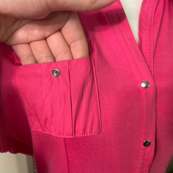 Hot Pink Buttoned down Shirt XL - Picture 4 of 5